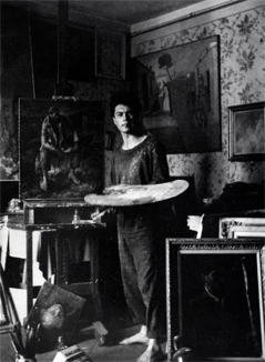 Giancarlo Vitali in his studio 1947